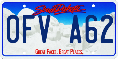SD license plate 0FVA62