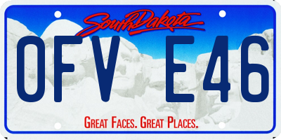 SD license plate 0FVE46