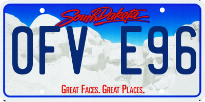 SD license plate 0FVE96