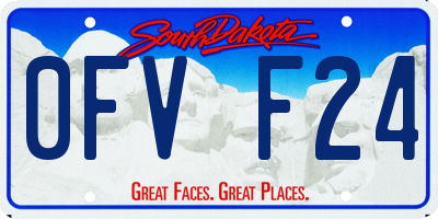 SD license plate 0FVF24