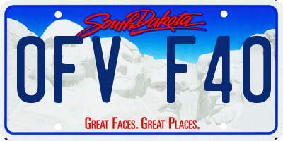 SD license plate 0FVF40