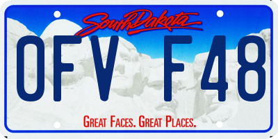 SD license plate 0FVF48