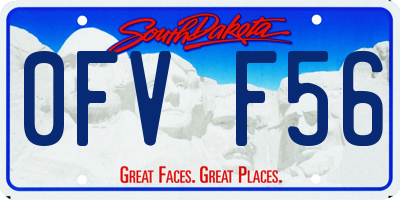 SD license plate 0FVF56