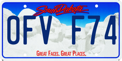 SD license plate 0FVF74