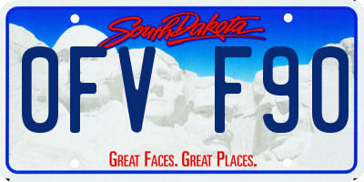 SD license plate 0FVF90
