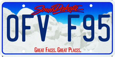 SD license plate 0FVF95
