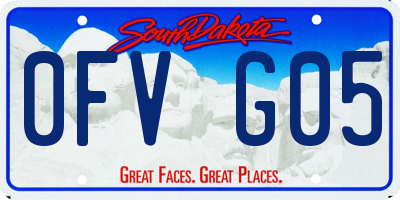 SD license plate 0FVG05