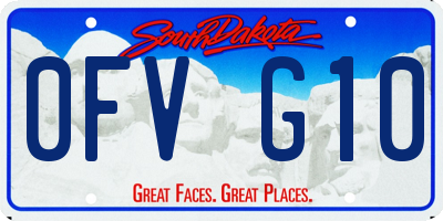 SD license plate 0FVG10