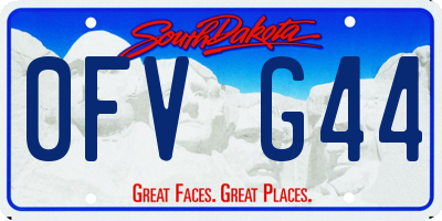 SD license plate 0FVG44