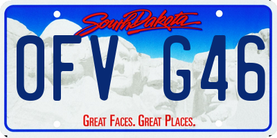 SD license plate 0FVG46