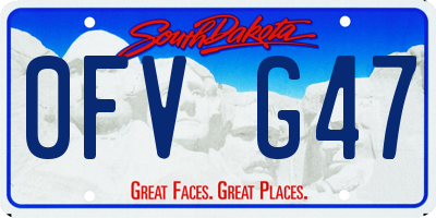 SD license plate 0FVG47