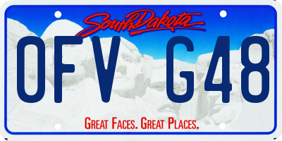 SD license plate 0FVG48