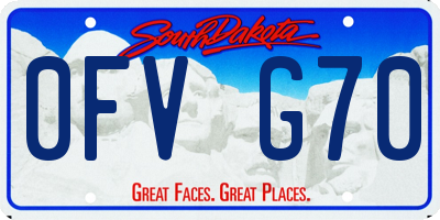 SD license plate 0FVG70