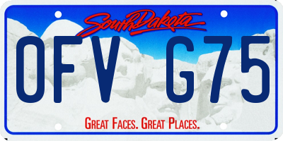 SD license plate 0FVG75