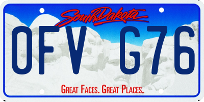 SD license plate 0FVG76