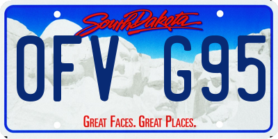 SD license plate 0FVG95