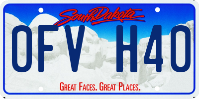 SD license plate 0FVH40
