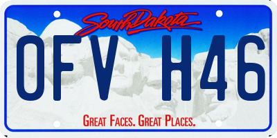 SD license plate 0FVH46