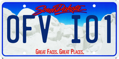 SD license plate 0FVI01