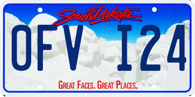 SD license plate 0FVI24