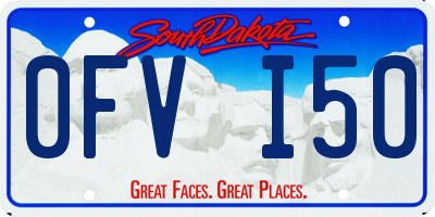 SD license plate 0FVI50