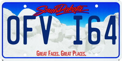 SD license plate 0FVI64