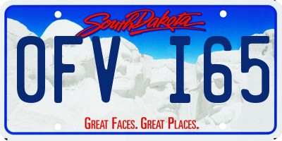 SD license plate 0FVI65