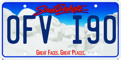SD license plate 0FVI90