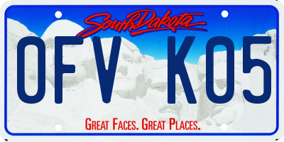 SD license plate 0FVK05