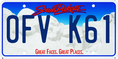 SD license plate 0FVK61