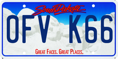 SD license plate 0FVK66