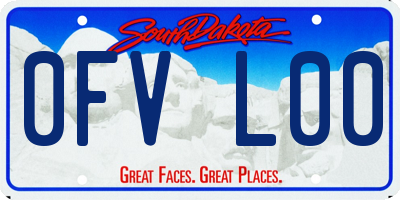 SD license plate 0FVL00