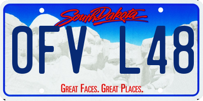 SD license plate 0FVL48