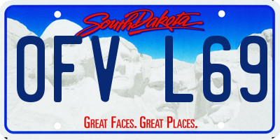 SD license plate 0FVL69