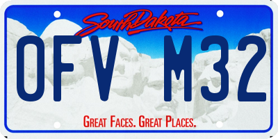 SD license plate 0FVM32