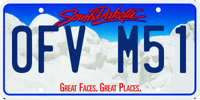 SD license plate 0FVM51