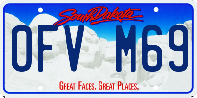 SD license plate 0FVM69
