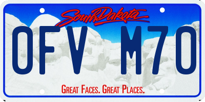 SD license plate 0FVM70