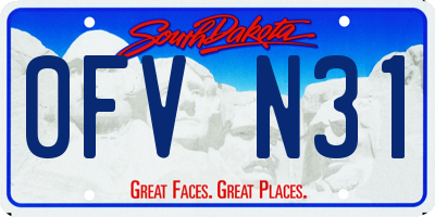 SD license plate 0FVN31