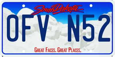 SD license plate 0FVN52