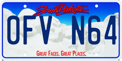 SD license plate 0FVN64