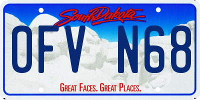 SD license plate 0FVN68