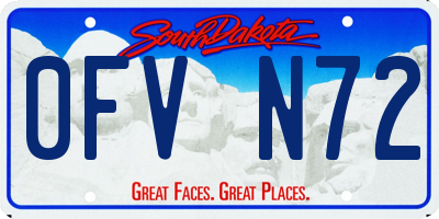 SD license plate 0FVN72