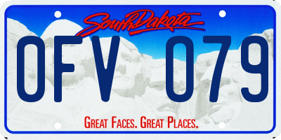 SD license plate 0FVO79