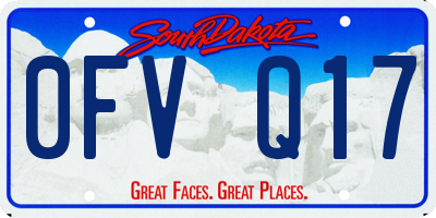 SD license plate 0FVQ17