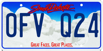 SD license plate 0FVQ24
