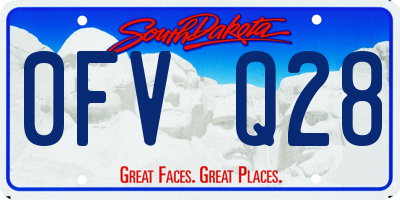 SD license plate 0FVQ28