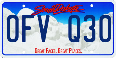 SD license plate 0FVQ30