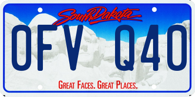 SD license plate 0FVQ40