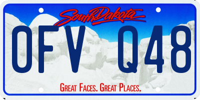 SD license plate 0FVQ48